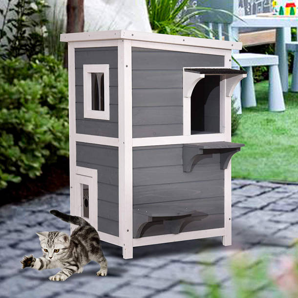 Tucker Murphy Pet™ Nueva Outdoor Cat House & Reviews | Wayfair