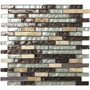 Marbella Marron Glass Mosaic Tile in Brown/Beige