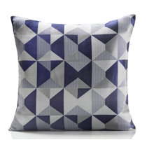 blue patterned cushion covers
