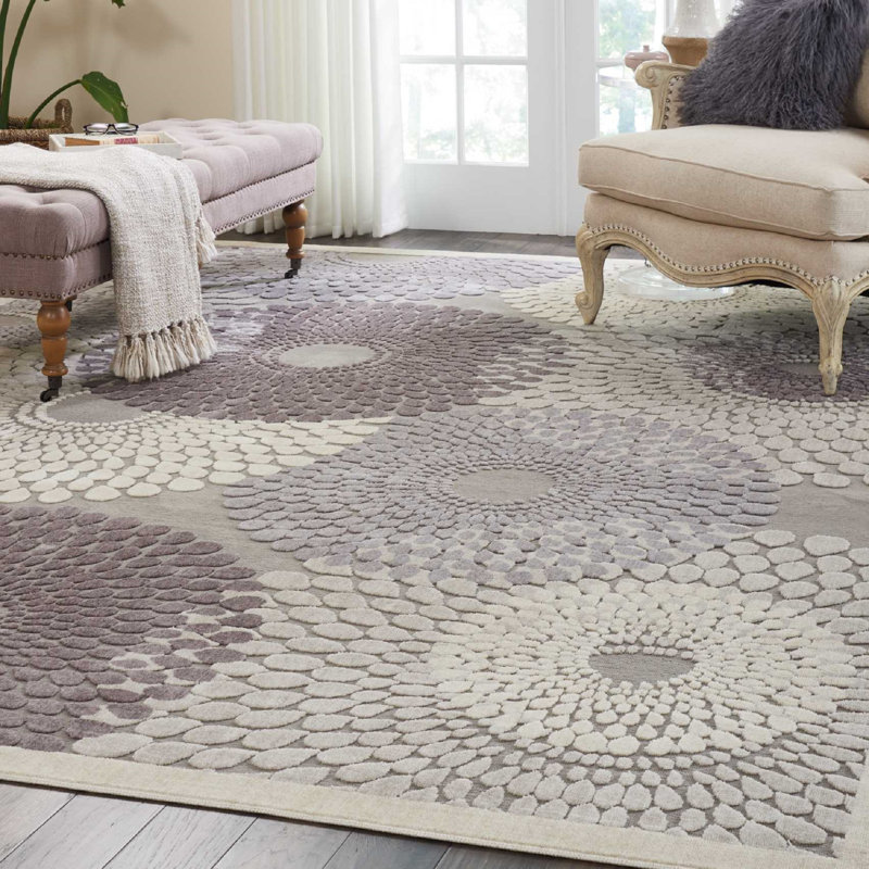 Wade Logan Cangelosi Geometric Gray Ivory Brown Area Rug Reviews Wayfair