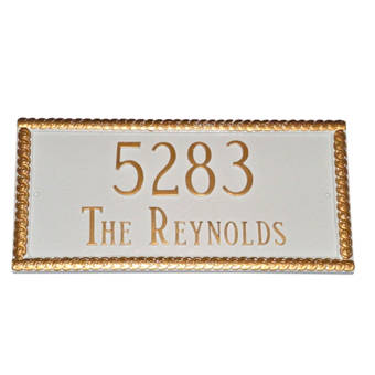 Montague Metal Products Victorian 1 Line Wall Address Plaque Reviews Wayfair