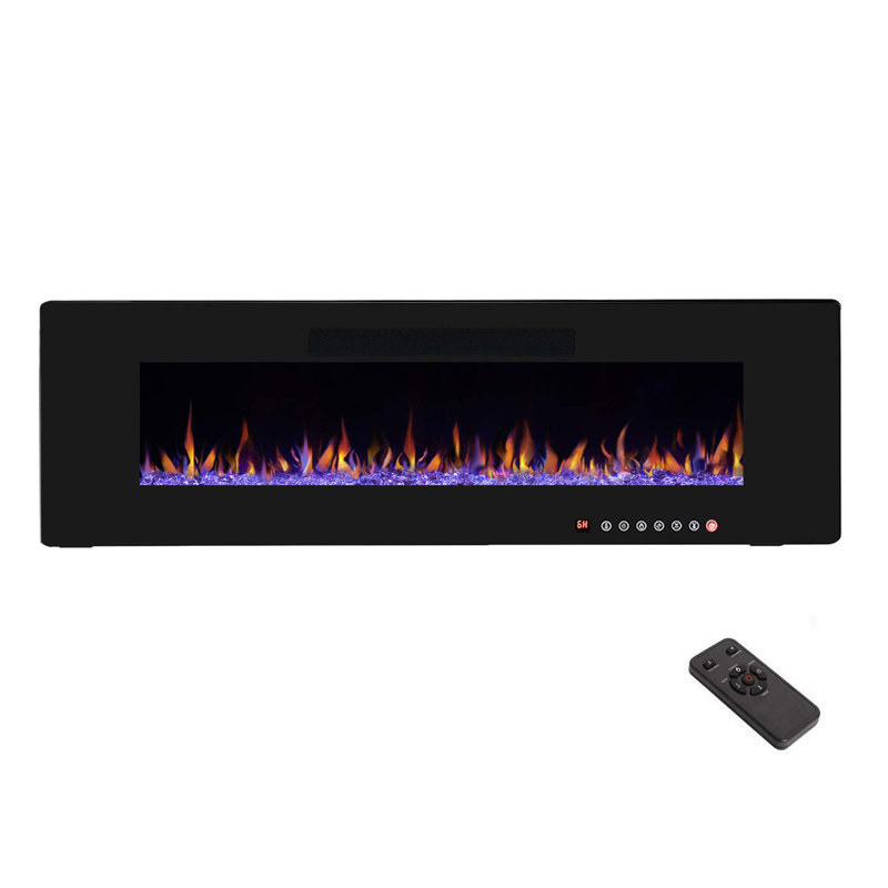 Orren Ellis Hamden Heater Flat Panel Recessed Wall Mounted
