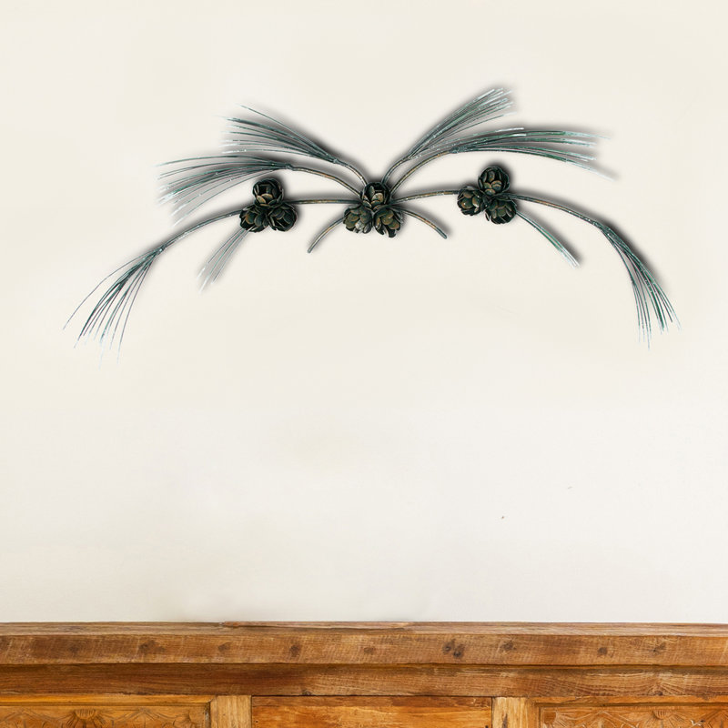 Loon Peak Pine Tree Branches Swag Metal Wall Decor Wayfair