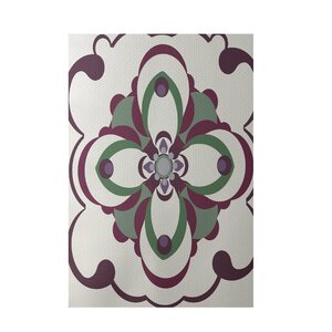 Floral Off White Indoor/Outdoor Area Rug
