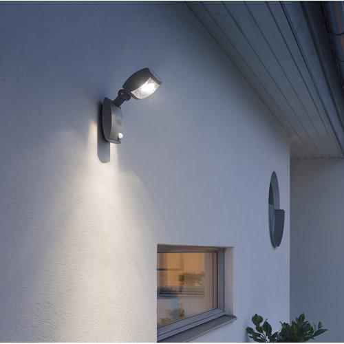 Latina LED Wall Light with PIR Sensor Konstsmide Size: 28cm H x 11cm W x 10cm D