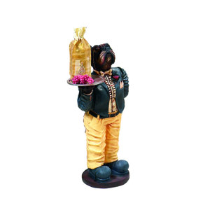 Outdoor Dog Statue Wayfair Broward Outdoor Dog Waiter Statue