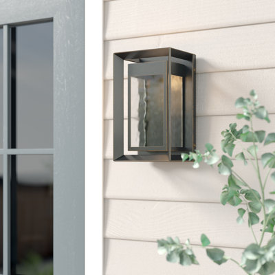 (glasses broken)Ariaha 1 Light Outdoor Flush Mount