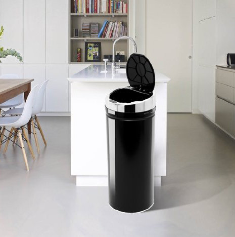 Kitchen Waste Container Design Ideas Homcom 42 Litre Luxury Automatic Sensor Dustbin Kitchen Waste Bin