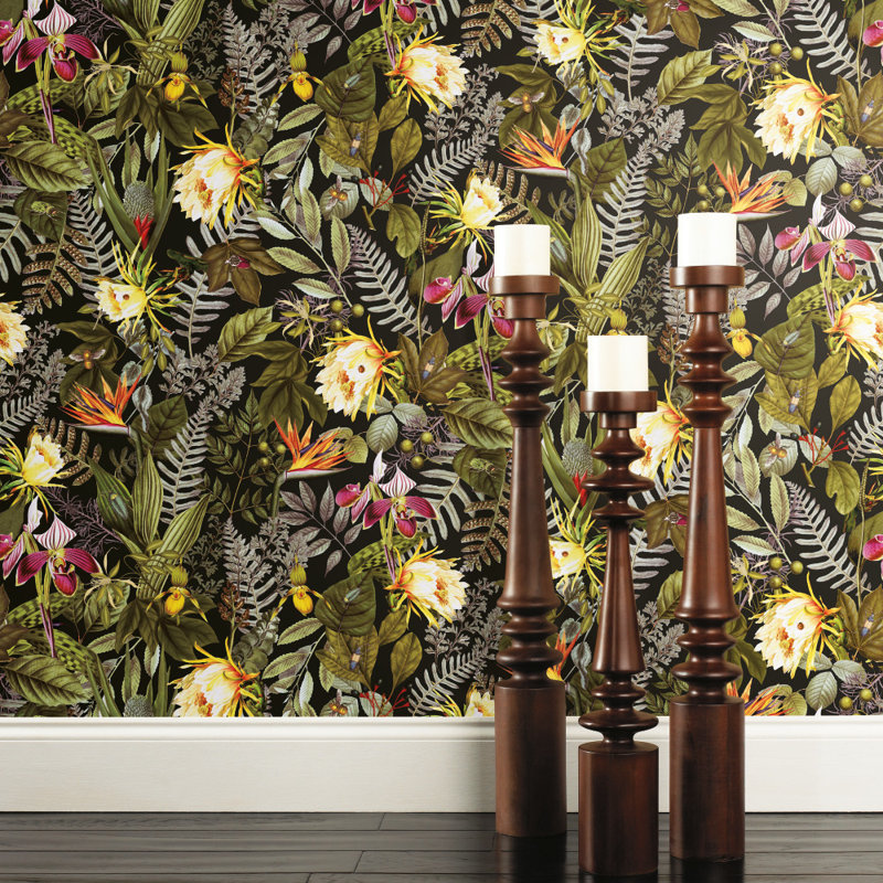 Mistana Gatsby Tropical Flowers 16 5 L X 20 5 W Peel And Stick