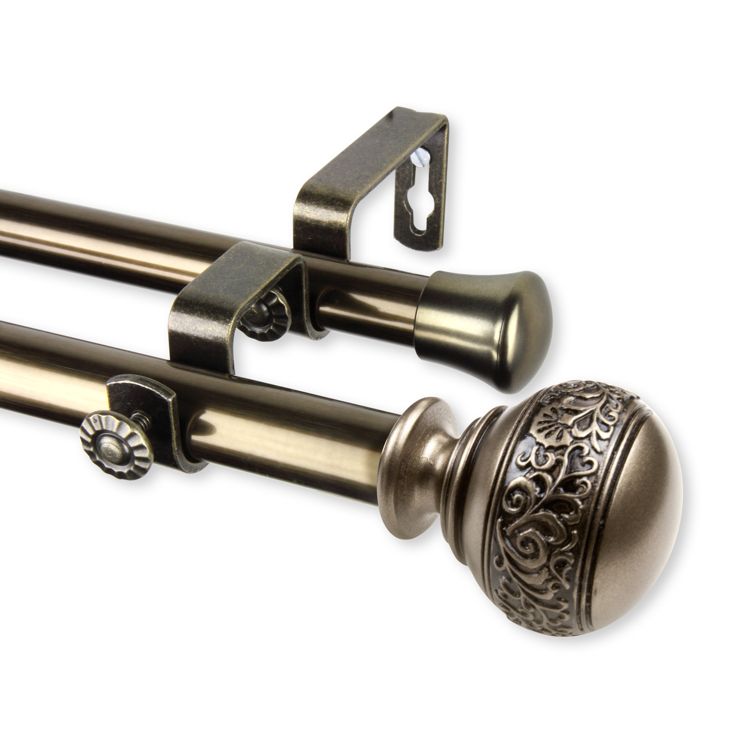 Fleur De Lis Living Solon Double Curtain Rod & Reviews Wayfair