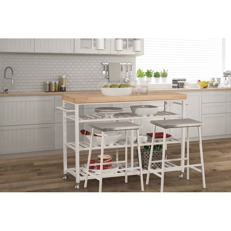 Ikea Stenstorp Kitchen Island Comes With Seating Space For Two