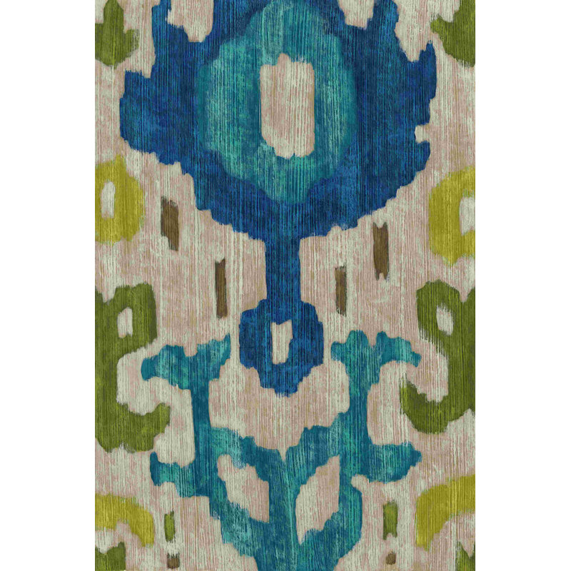 Teal Ikat I