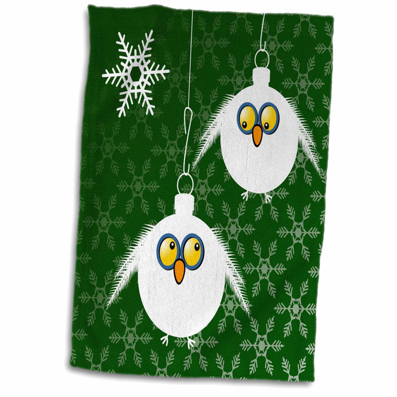 East Urban Home Haskins Funny Owl Christmas Ornaments Design Tea
