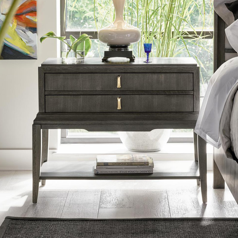 Fine Furniture Design Fusion Harmony 2 Drawer Solid Wood Nightstand Wayfair