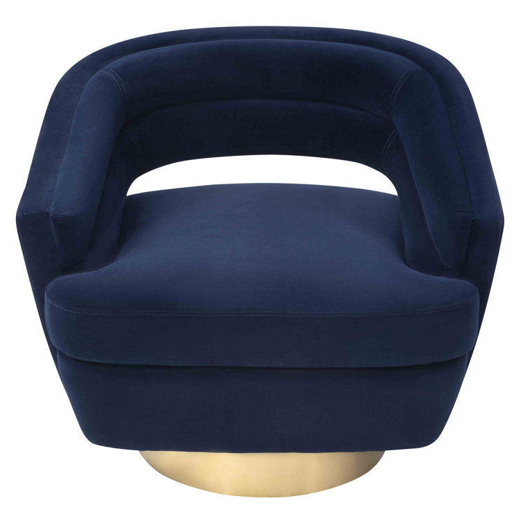 Mercer41 Fleeman 32.68'' Wide Velvet Swivel Lounge Chair Wayfair