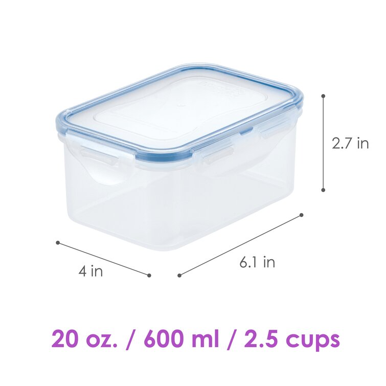 600ml Lock & Lock Eco Round Food Storage Container BPA Free Air/Water Tight