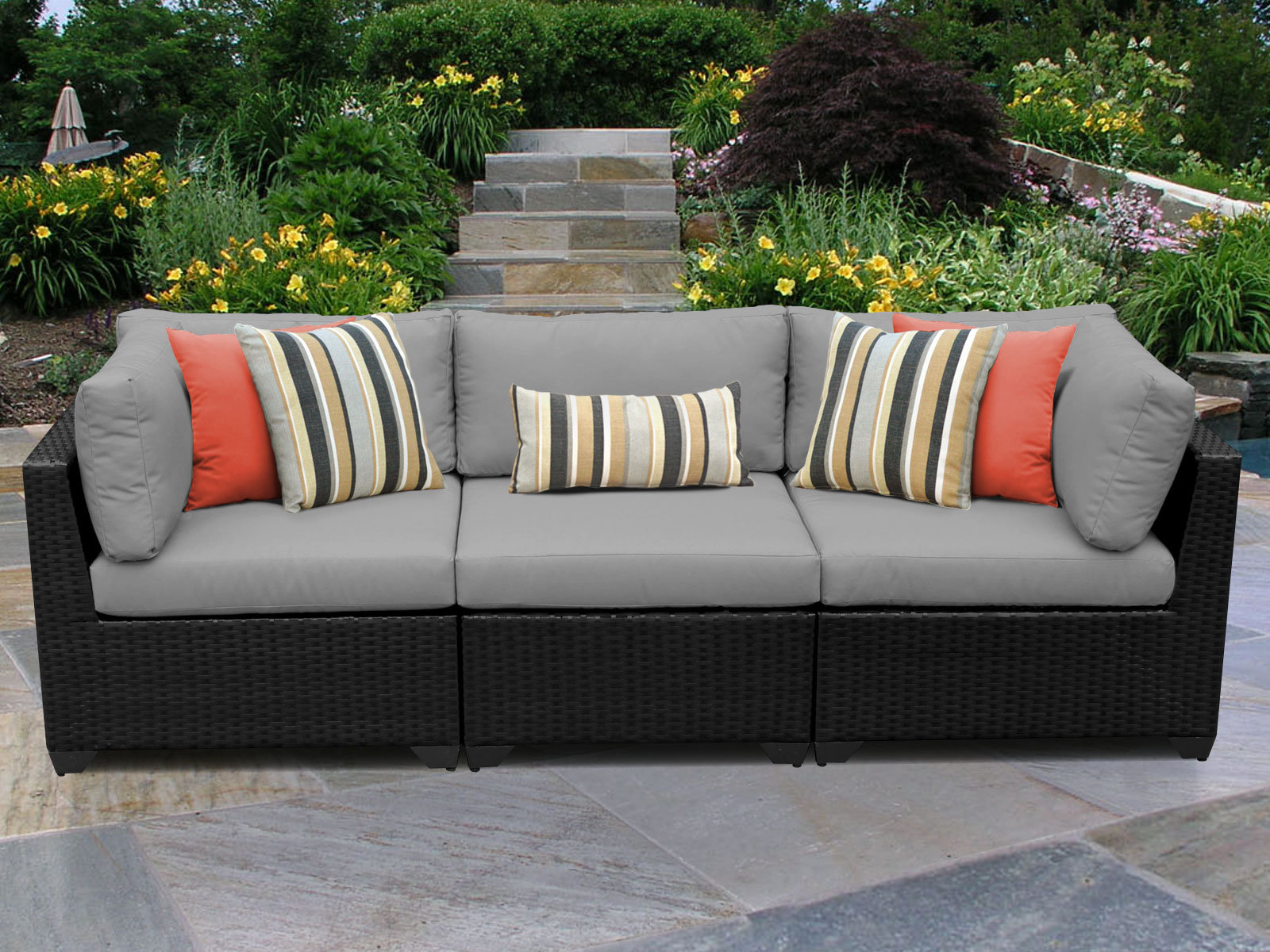 Medley Patio Sofa With Cushions Medley Patio Sofa With Cushions