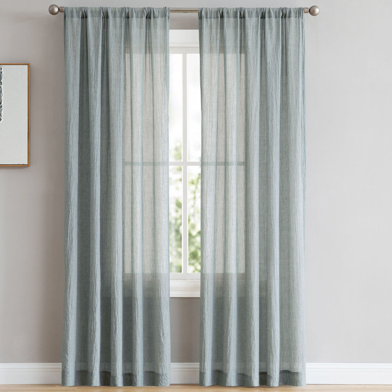 French Connection Keaton Window Solid Semi Sheer Curtain Panels Reviews