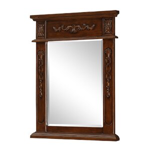 Ambudkar Rectangle Wood Vanity Mirror