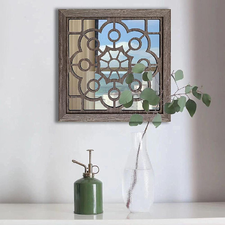12x12 2PCS Square of Wall Mirror,Barn Wooden-Color of Decorative Mirrors, Rustic Farmhouse Accent Mirrors, Entry Mirrors for Bedroom, Applicable to Living Room Kitchen Bedroom Wall Decorate 12x12 2PCS Square of Wall Mirror,Barn Wooden-Color of Decorative Mirrors, Rustic Farmhouse Accent Mirrors, Entry Mirrors for Bedroom, Applicable to Living Room Kitchen Bedroom Wall Decorate