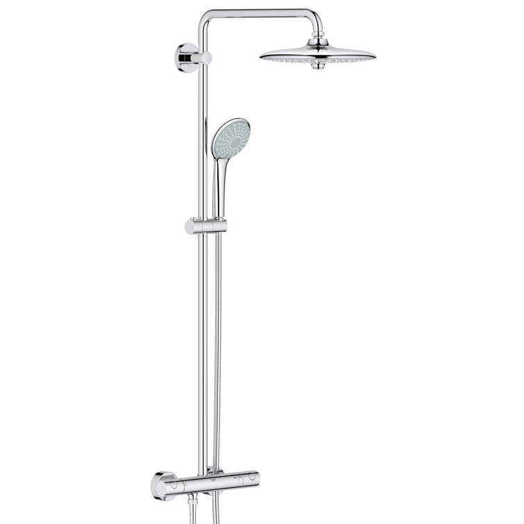 Grohe Euphoria Thermostatic Complete Shower System With Speedclean Technology Reviews Wayfair