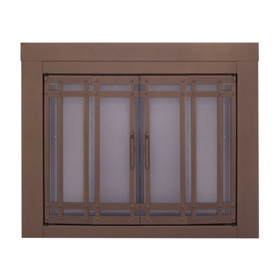 ( incomplete ) ( The handle of one of the doors is missing) Northstate Bifold Steel Fireplace Doors