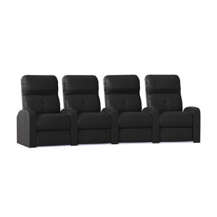 Tufted Home Theater Row Seating (Row Of 4) by Latitude Run Wonderful