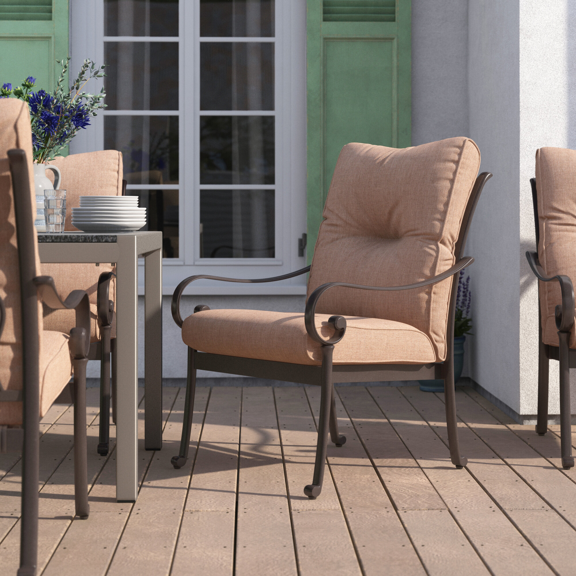 wayfair patio dining chairs