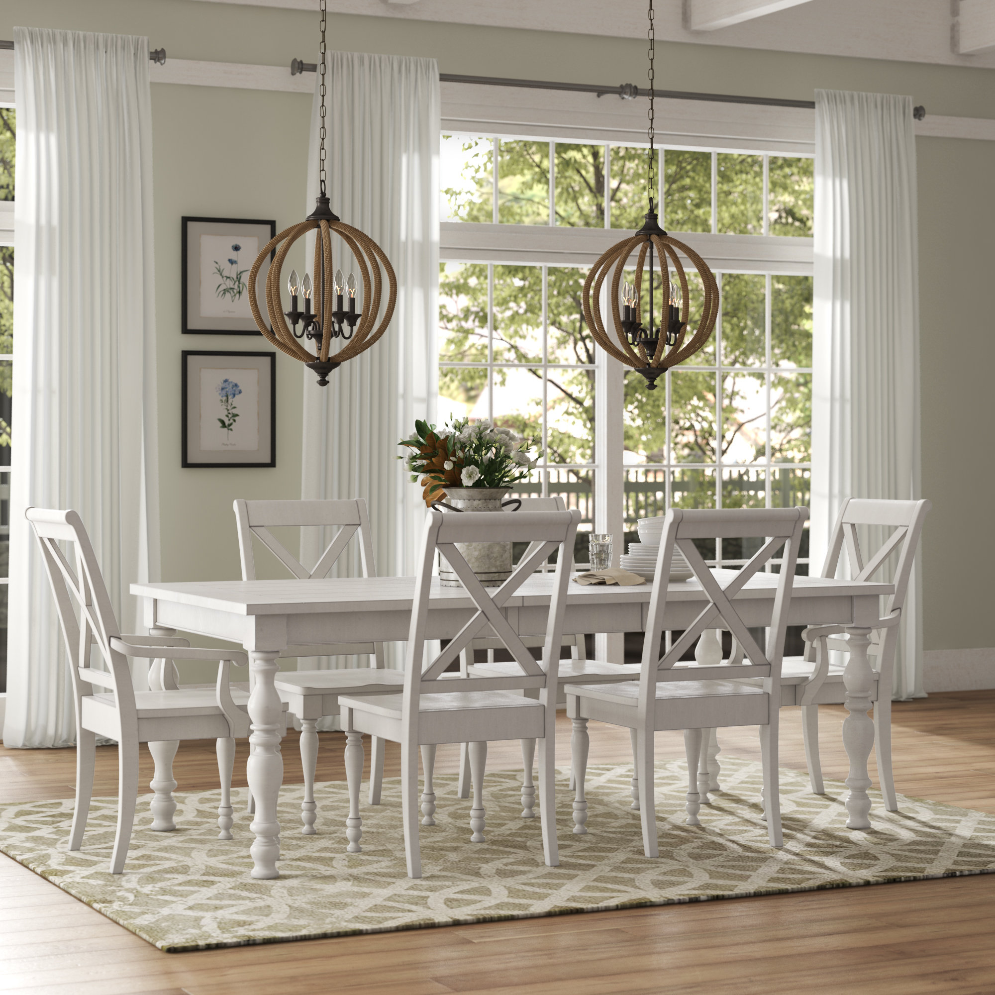 Ophelia Co Eminence 7 Piece Extendable Dining Set Reviews