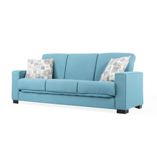 Blue Sleeper Sofas You Ll Love Wayfair Quickview Caribbean Blue Chevron