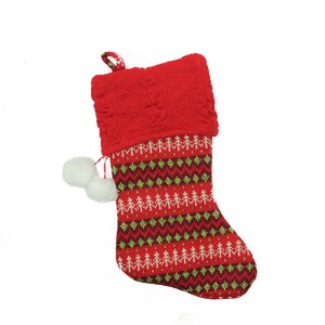 Sweater Knit Decorative Christmas Stocking