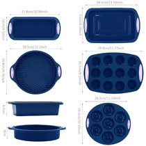 pink silicone baking set