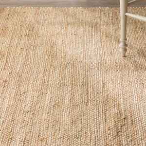 Oyola Hand-Woven Tan Area Rug