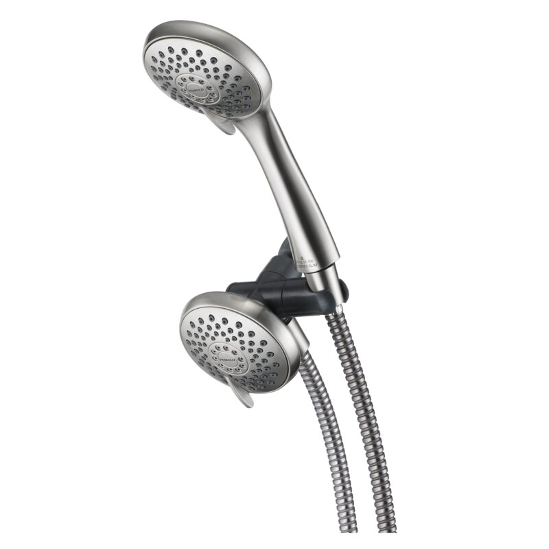 Peerless Faucets 3 Setting Peerless Dual Shower Head | Wayfair