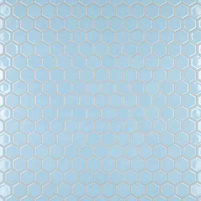 Hudson Due 2" Hex 10-7/8 " x 12-5/8 " Porcelain Mosaic Floor and Wall Tile