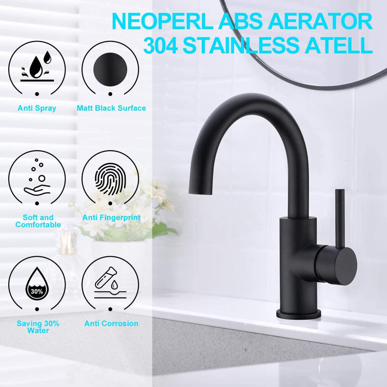 fedigorlocn Bar Sink Faucet, Bathroom Kitchen Faucet Brushed ...