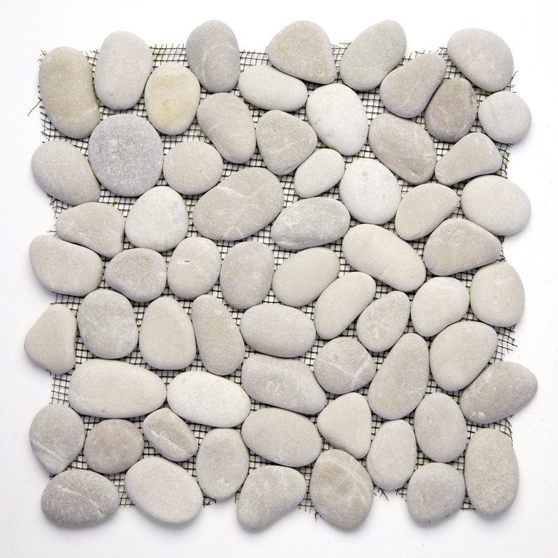 Solistone Decorative Random Sized Natural Stone Pebble Tile In Decorative Random Sized Natural Stone Pebble Tile In Brookstone