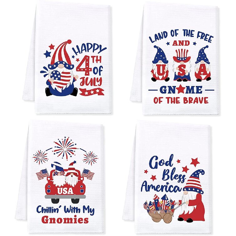 gift 4th of July decor cow kitchen towel 4th of July kitchen towel patriotic kitchen towel patriotic decor Patriotic cow kitchen towel