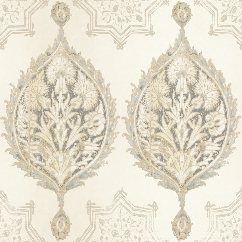 Bungalow Rose Barthel Henna Palm Ogee 33 L X 20 5 W Wallpaper