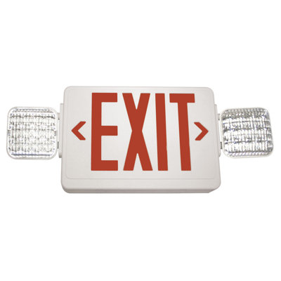 Exitronix Exit/LED Emergency Combo Light Barron Lighting Color: Red