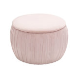 Macgregor 26 Velvet Round Storage Ottoman by Mercer41