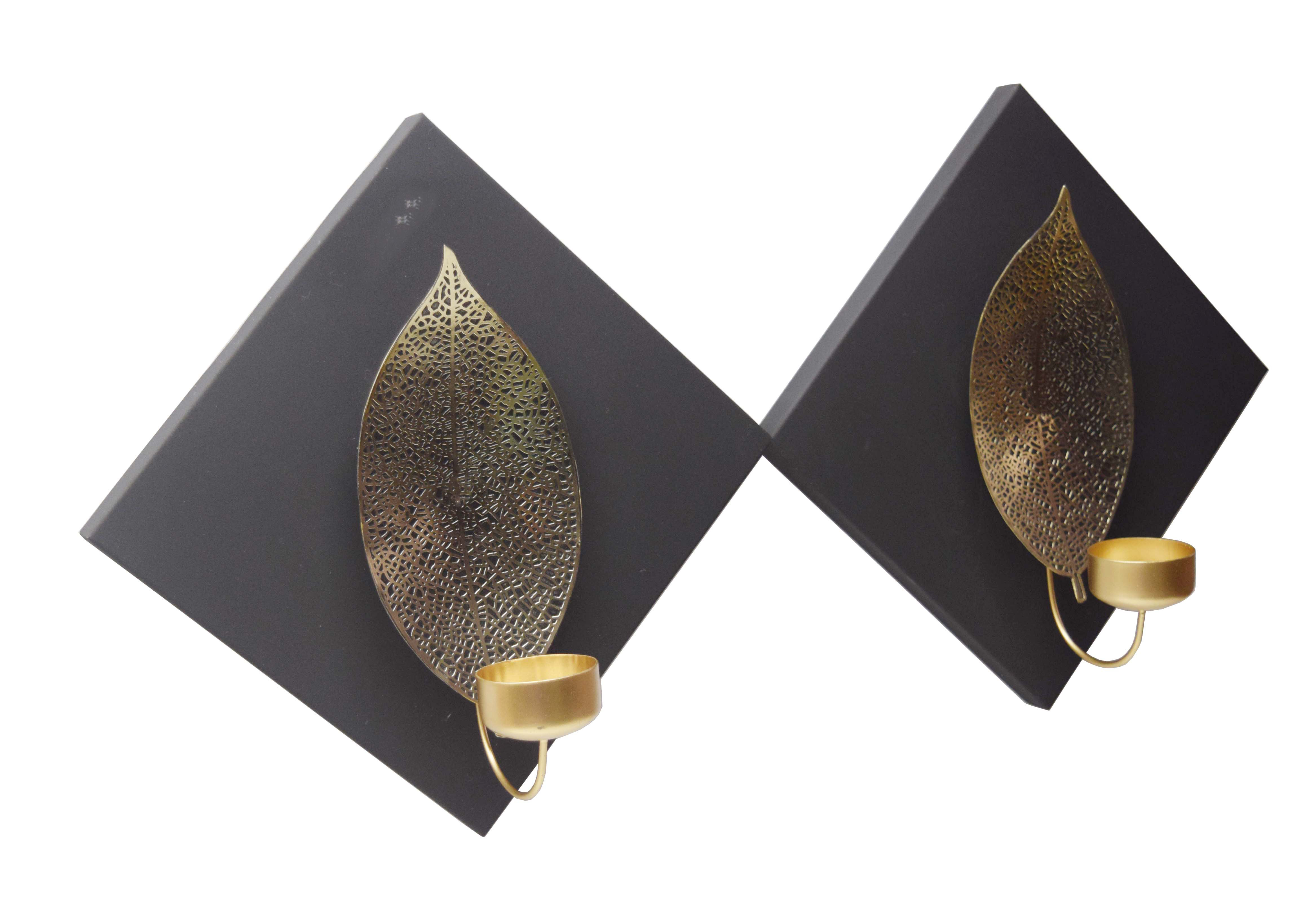 Dakota Fields 2 Piece Metal Wall Tealight Holder Set Wayfair