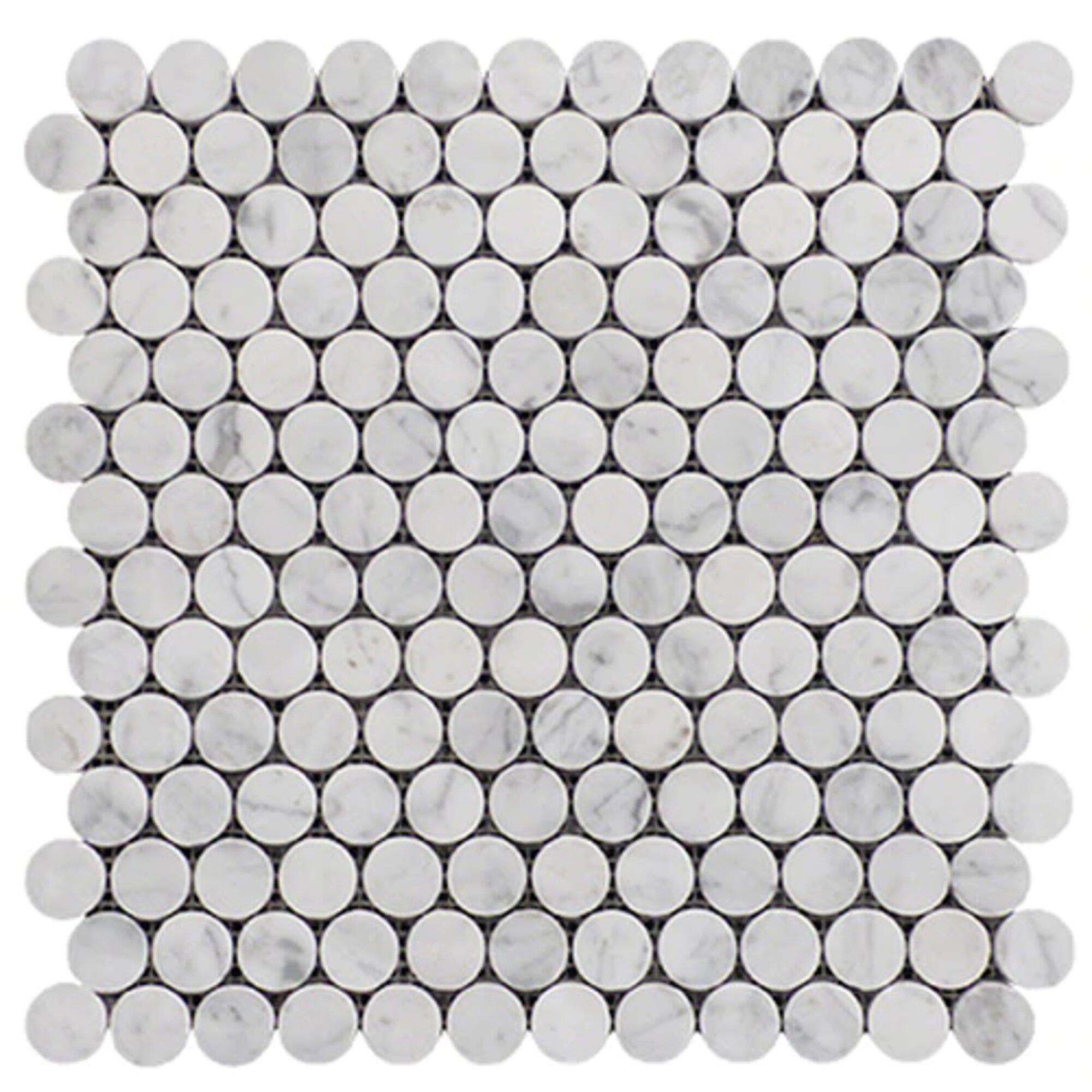 Porpora Marble Penny Round Mosaic Subway Wall Floor Tile Wayfair