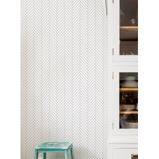 L And Stick Removable Wallpaper You Ll Love Wayfair Mckillip Herringbone 4 L X 24 W Tile And Stick Wallpaper Roll