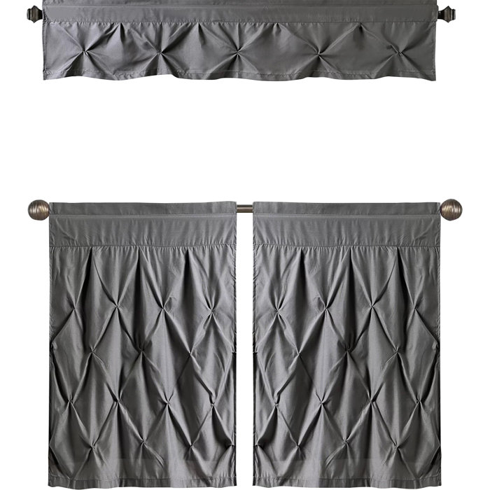 Three Posts Stocksbridge Pintuck Kitchen Curtain And Window