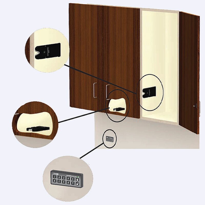 Stealthlock Invisible Cabinet Lock Starter Kit Wayfair Ca