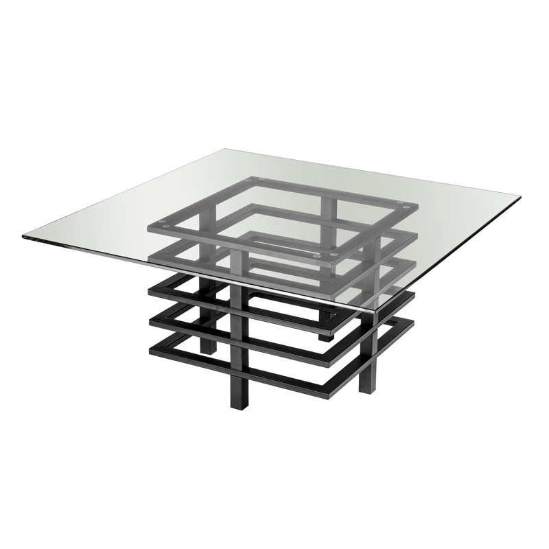 Metro Lane Stover Tempered Glass Coffee Table Wayfair Co Uk