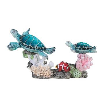 Sea Turtle and Fish Gourd Lamp