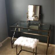 Enid Vanity Set With Stool And Mirror Reviews Allmodern