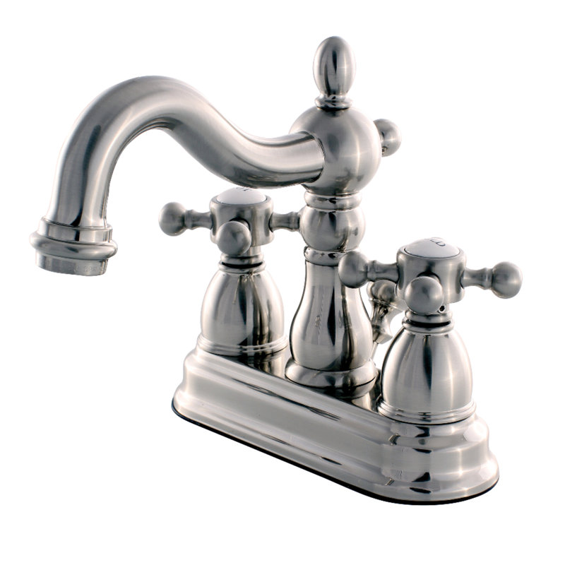 Kingston Brass Heritage Centerset Bathroom Faucet with Drain Assembly